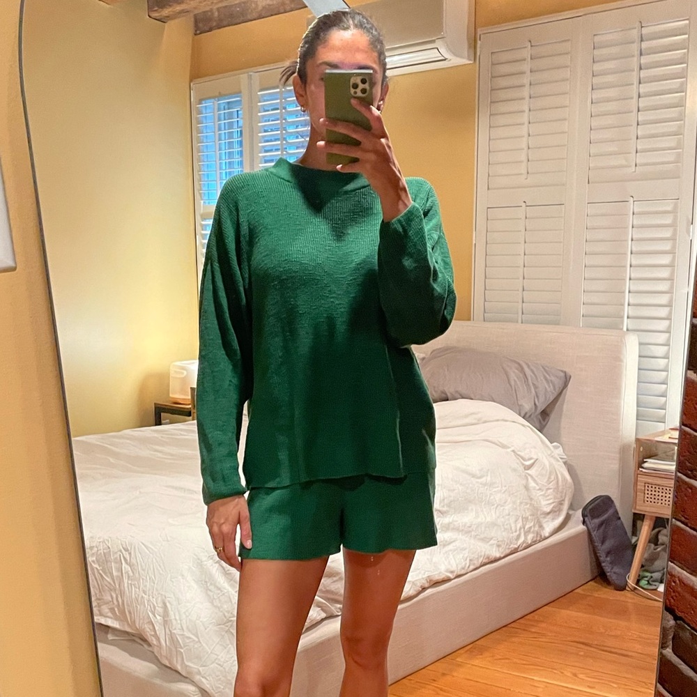 Free people Malibu surf set green